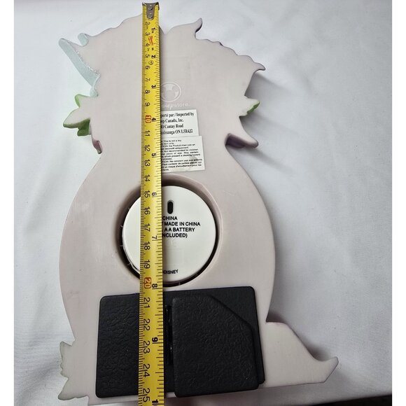 Disney Store's Tinkerbell Ceramic Figurine Clock Working- RARE - Picture 9 of 15